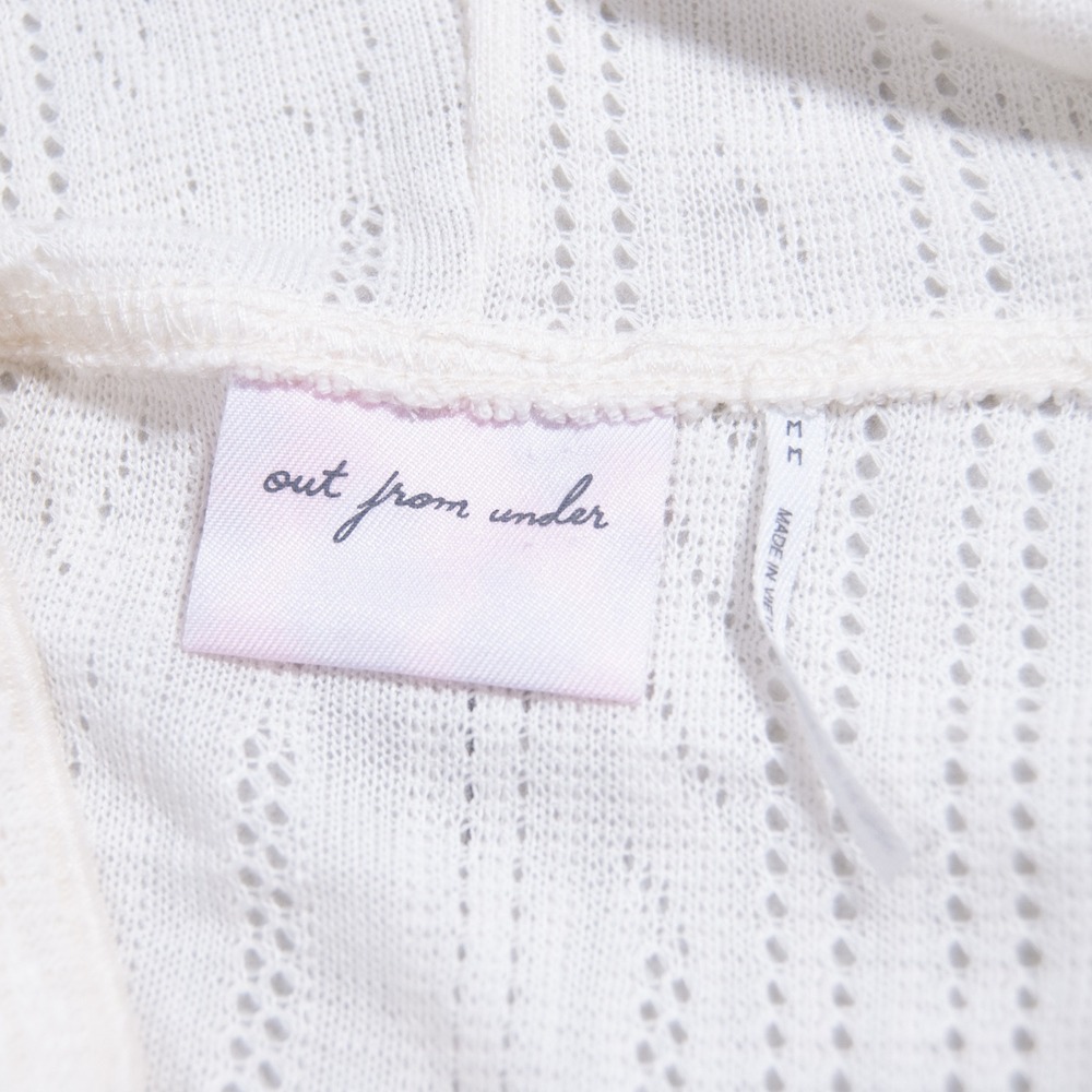 Out From Under Urban Outfitters‎ Cropped Hoodie Ruffle Long Bell Sleeve Medium M - Picture 3 of 8
